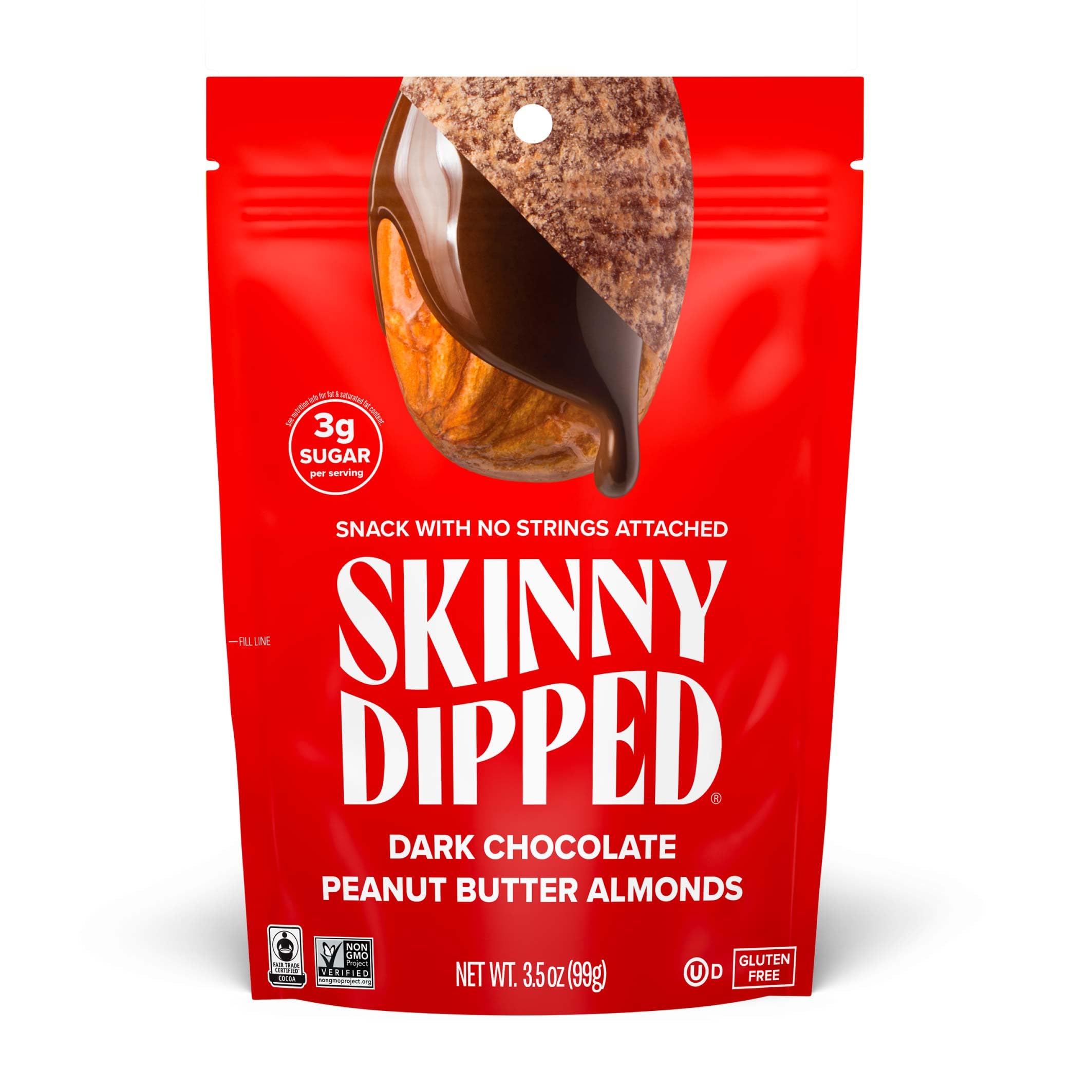 SkinnyDipped Dark Chocolate PB Almonds