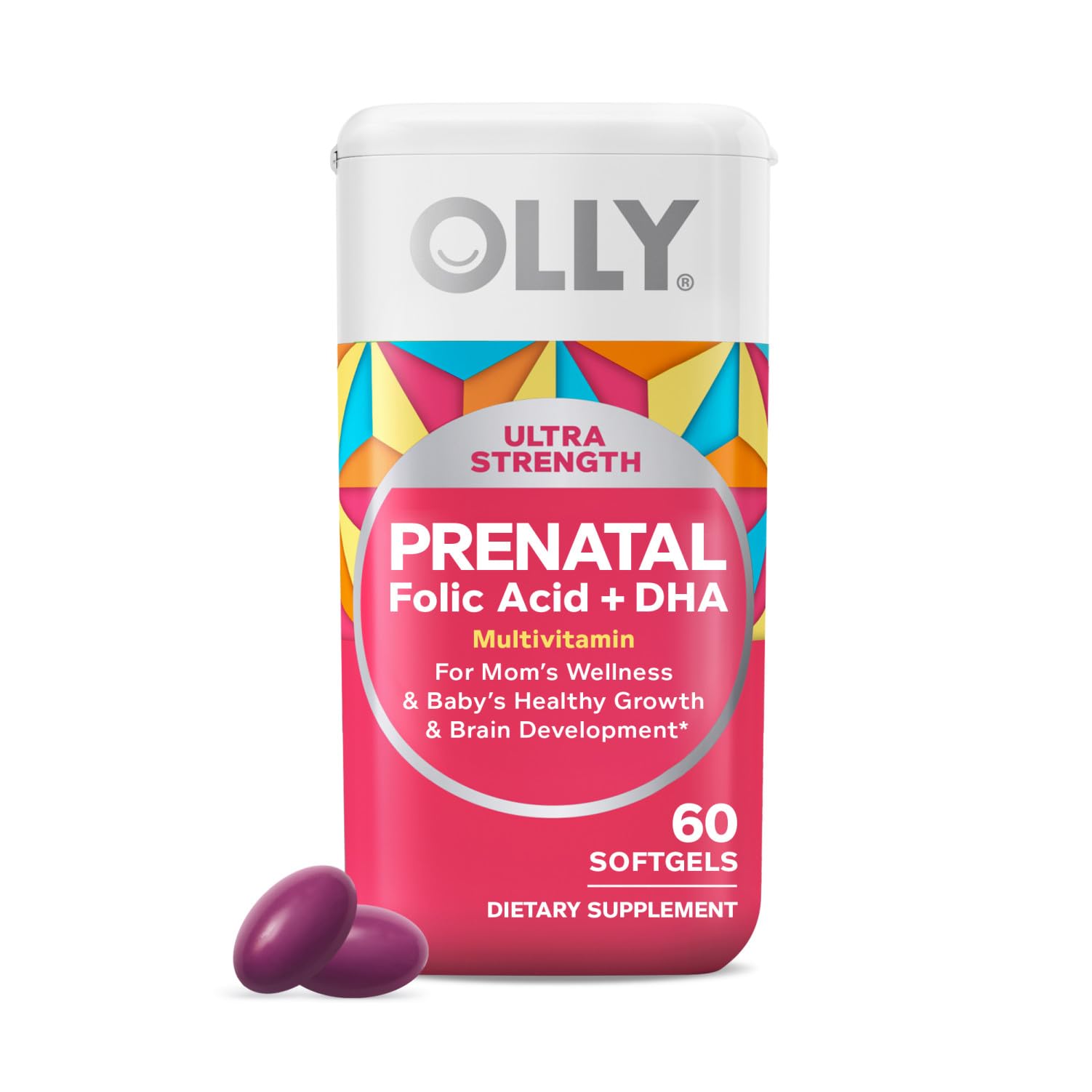View Gutsy profile OLLY Essential Prenatal Folic Acid + DHA Multivitamin Softgels